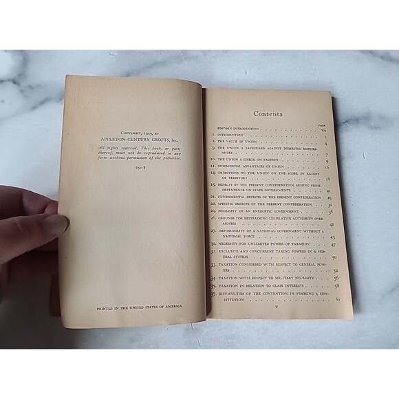 Selections From The Federalist Edited By Henry S. Commager Paperback - Picture 4 of 10